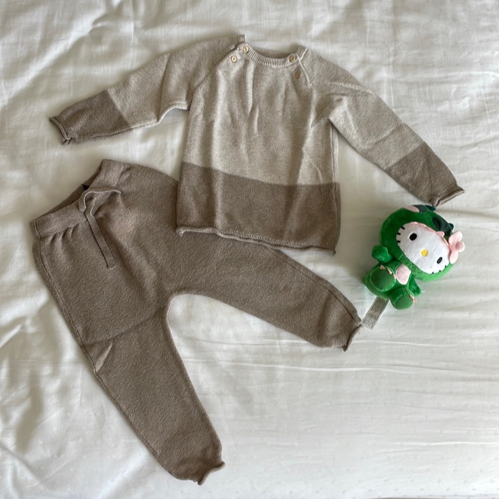H&M Knit Set Size 12-18 mths